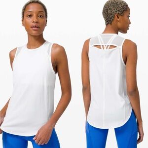 Lululemonn Sculpt Tank, White, Size 4